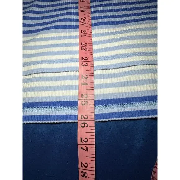 T by Talbots striped t shirt‎ womens XL stretch coastal nautical active classic - Picture 7 of 8